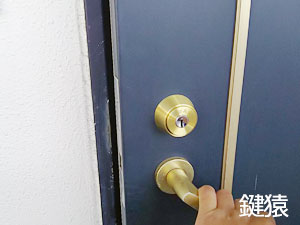 京都市南区で玄関の鍵開け
