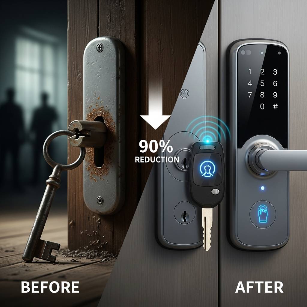 古い鍵から最新鍵への交換で侵入犯罪を90%減らす驚きの効果